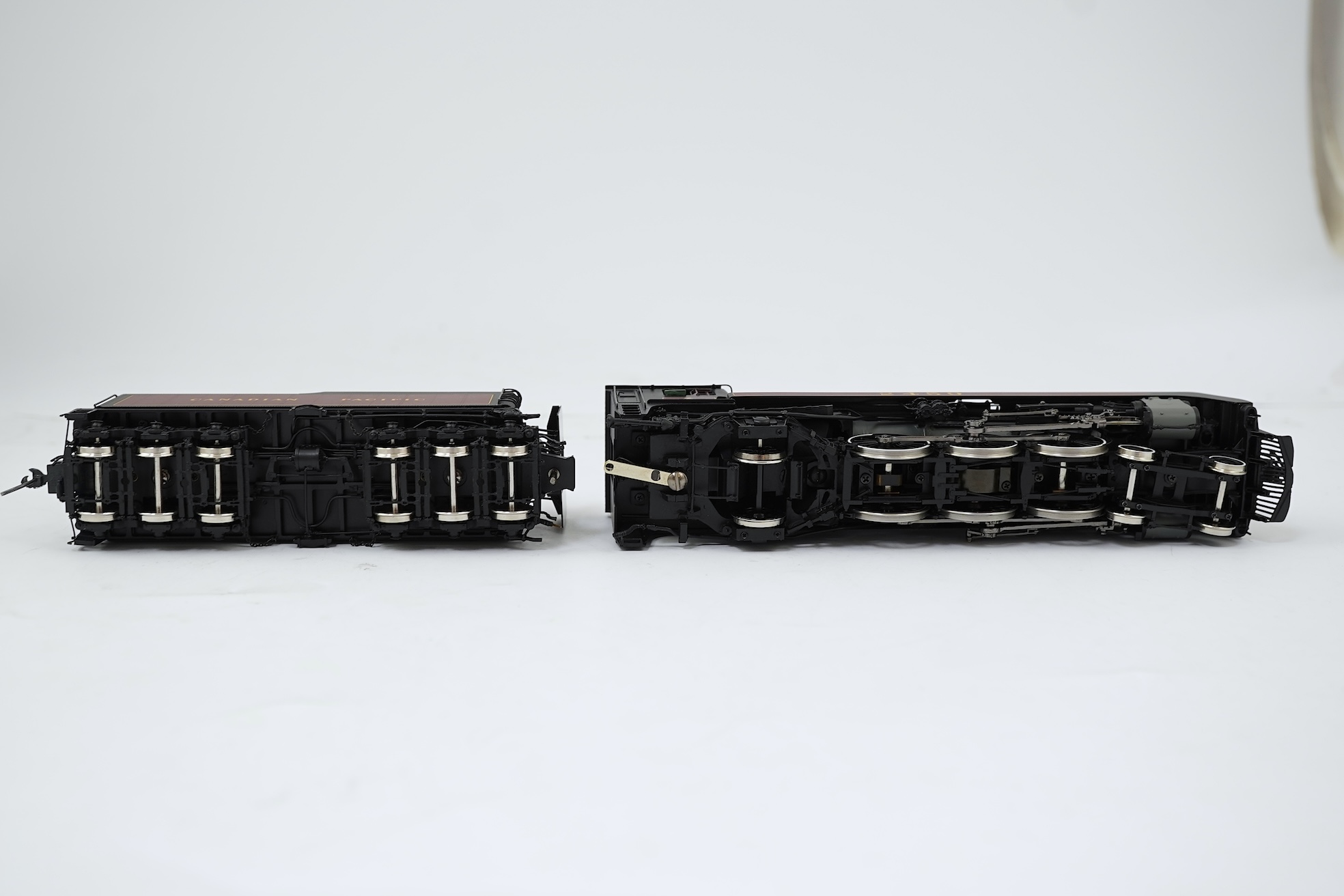 A boxed HO gauge Division Point model of Canadian Pacific Railway G-3h, 2459, 4-6-2 locomotive with bogie tender, powered for two rail operation.